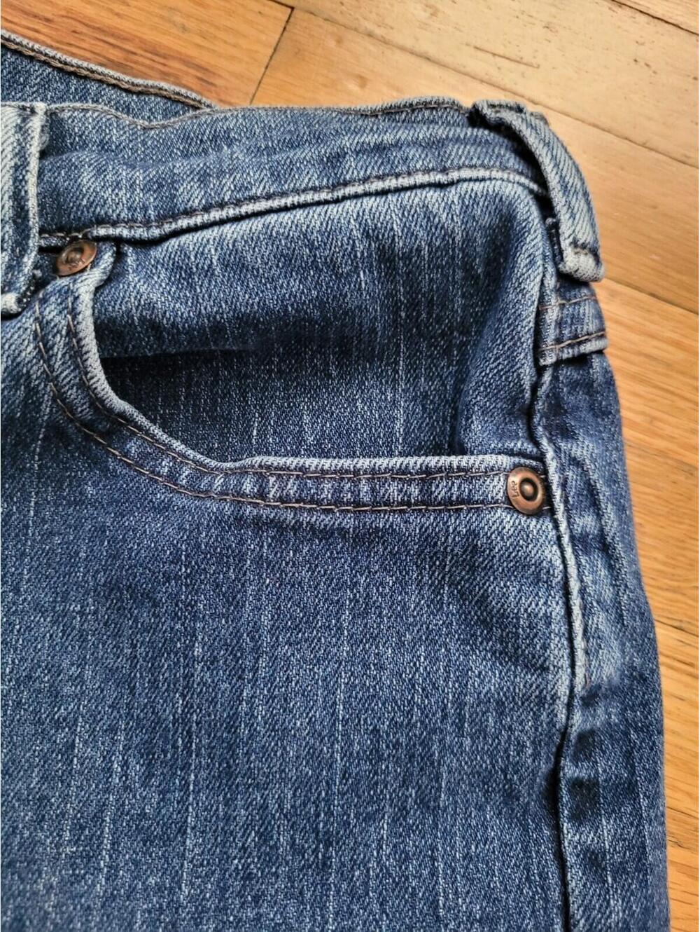 Lee Relaxed Straight Leg At The Waist - Women's Size 16 Long 98% Cotton - Picture 7 of 9